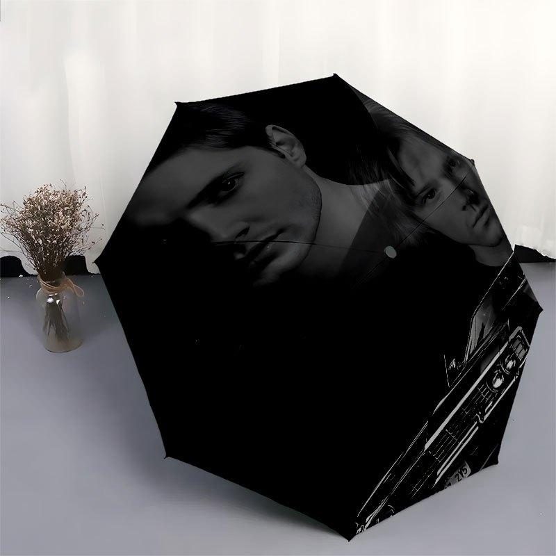 1pc Resident Evil Automatic Opening/Closing Umbrella with Convenient Three-Fold Design, 8 Iron Ribs - for Outdoor Daily UseA16