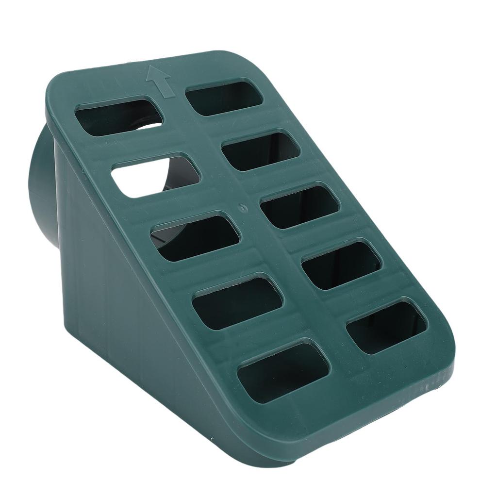 Садовая решетка для газона, дренажная решетка для двора, угловая, прочная, из ПП, для тяжелых условий эксплуатации, с митрой, дренажная решетка для интерфейсной трубы 3 4 дюйма, зеленая