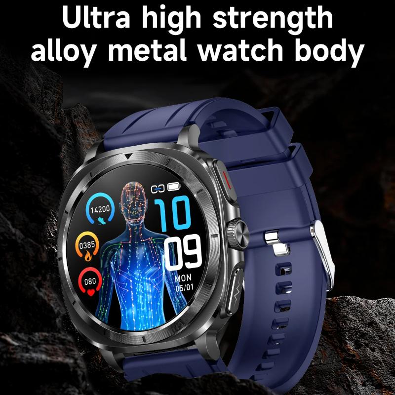 2025 New Watch 7 Uric Acid Blood Pressure Blood Oxygen Body Analysis Smart Watch ECG+PPG Clock Smartwatch Men
