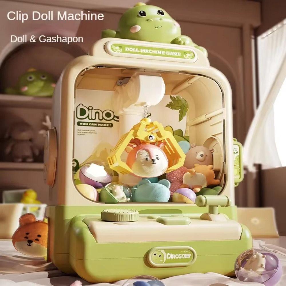 Electronic Mini Clip Doll Machine Strong Grip Cartoon Claw Crane Machine  Arcade Game