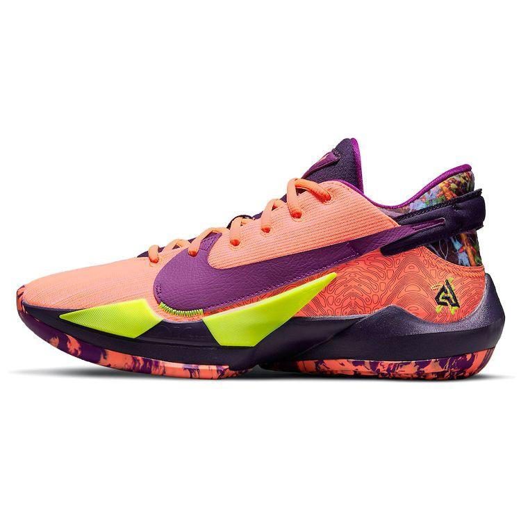 Nike Zoom Freak 2 Bright Mango Men Sneakers Orange Volt Grand-Purple CW3162-800