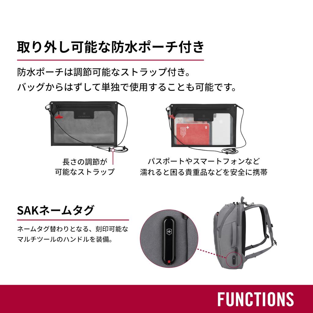Туристический туристический рюкзак, в который можно положить деловой тонкий ПК, серый 612117 [Victorinox] 2.0 2.0 Рюкзак, 15-дюймовый ноутбук, деловой, мужской, школьный,