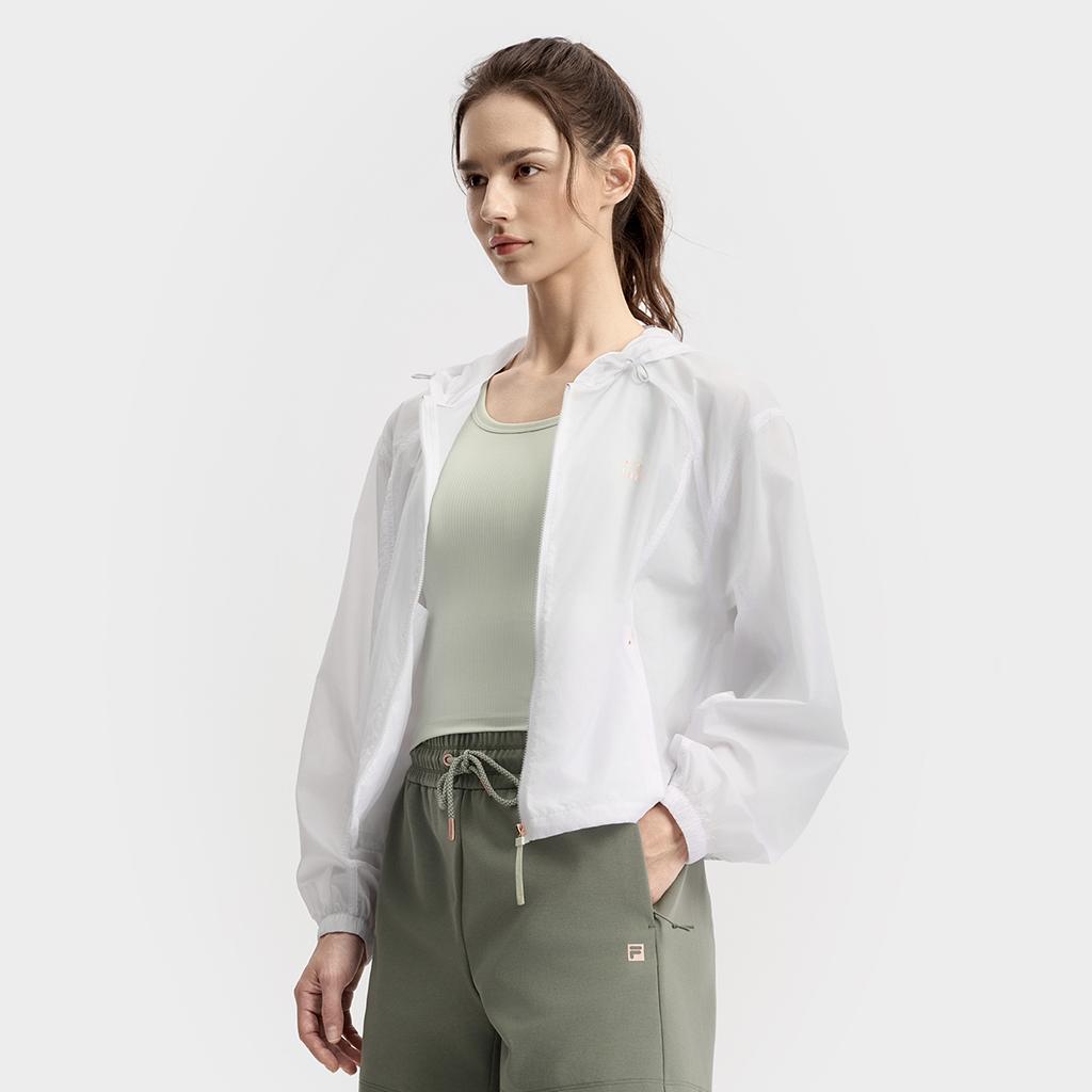 Fila Фитнес Мода Универсальная Свободная Куртка с Капюшоном Женские куртки A11W531702F-WT