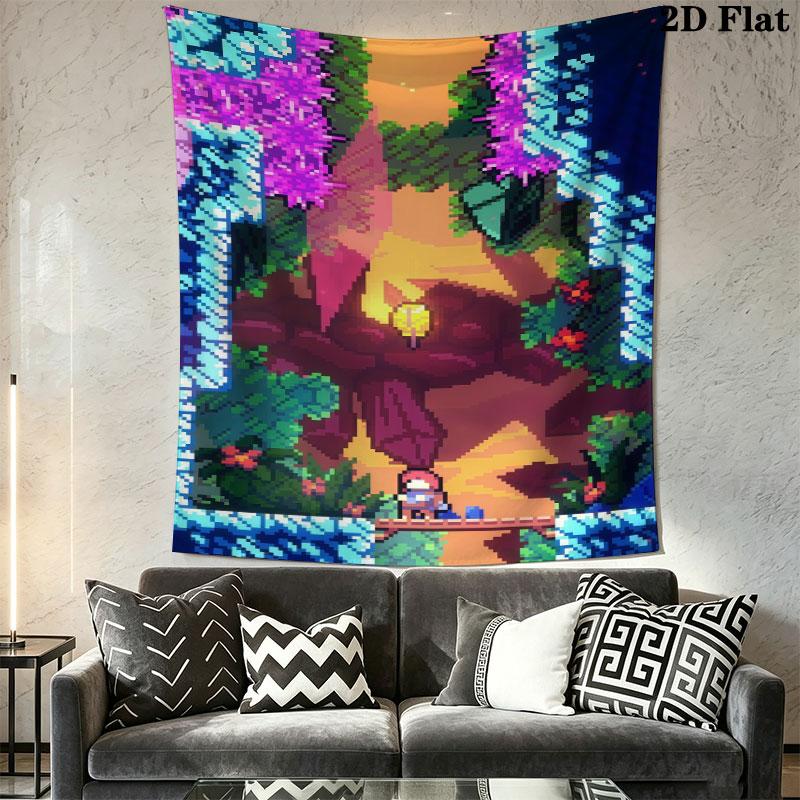 Celeste Peak Wall Hanging Printed Fabric Blanket Decorative Tapestries for Bedroom Living Room Home Decor