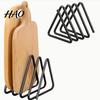 Heavy Duty Kitchen Stand Metal Cutting Board Holder for Countertop, Multi?Slot Organizer Compact Shelf Chopping Boards, Lids, Bakeware Trays,
