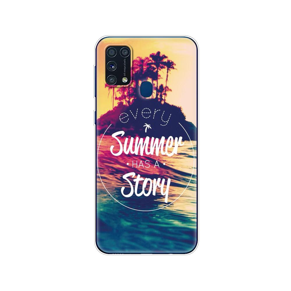 Чехол для Samsung M31, 6,4 дюйма, мягкий силиконовый чехол из ТПУ для Samsung Galaxy M31 M 31 SM-M315FZBVSER m315, задняя панель телефона, бампер, чехол