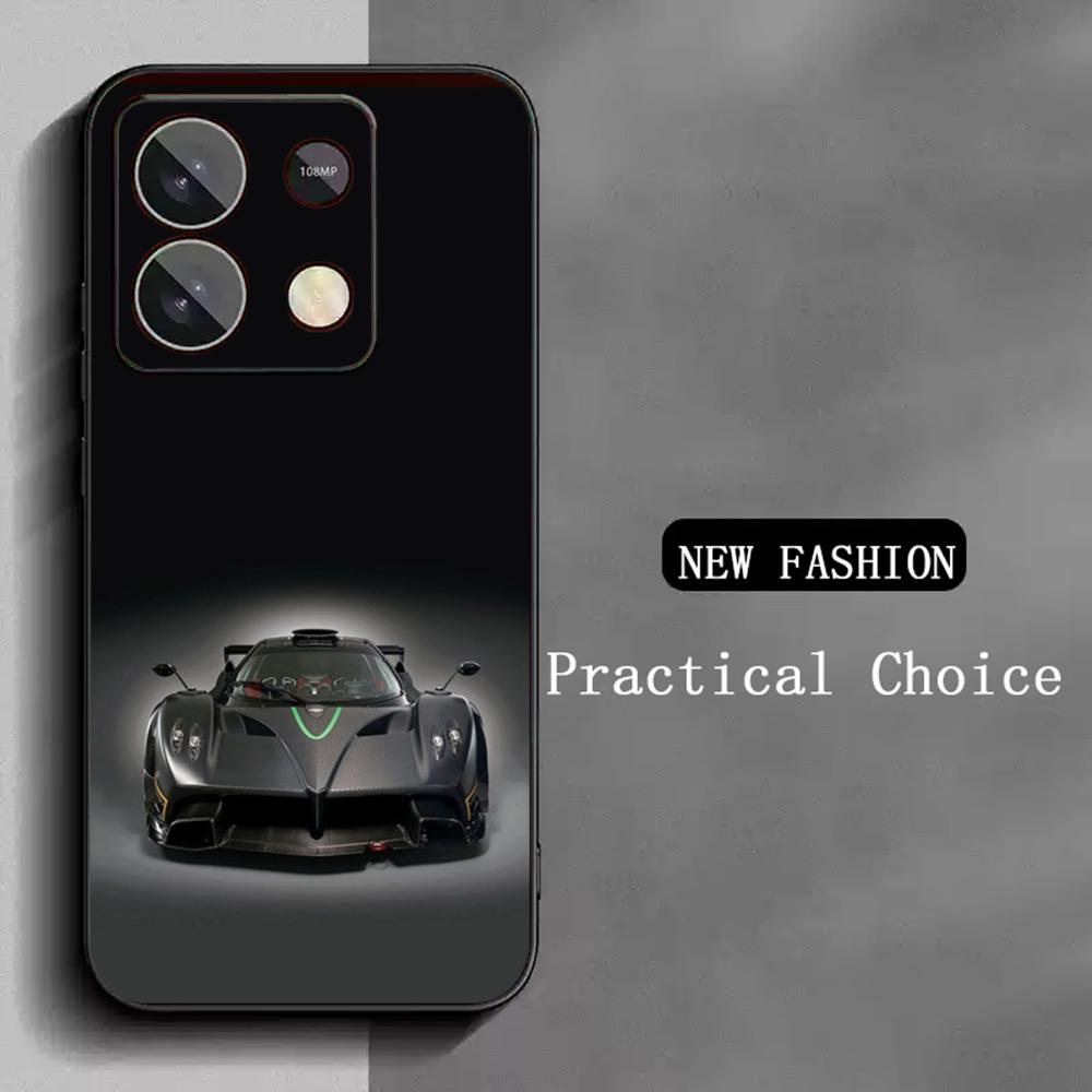 Super cool sports car poster pattern Phone Case For Redmi Note 14 13 12 11 Pro Plus S 5G 14C A3 Soft Black Phone Cover