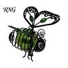 Bright Outdoor Bee Path Lights Solar Powered Hanging Lights, Metal Bouncy Spring Ornaments, Waterproof Decor IP65 Fairy for Backyard Patio Playful