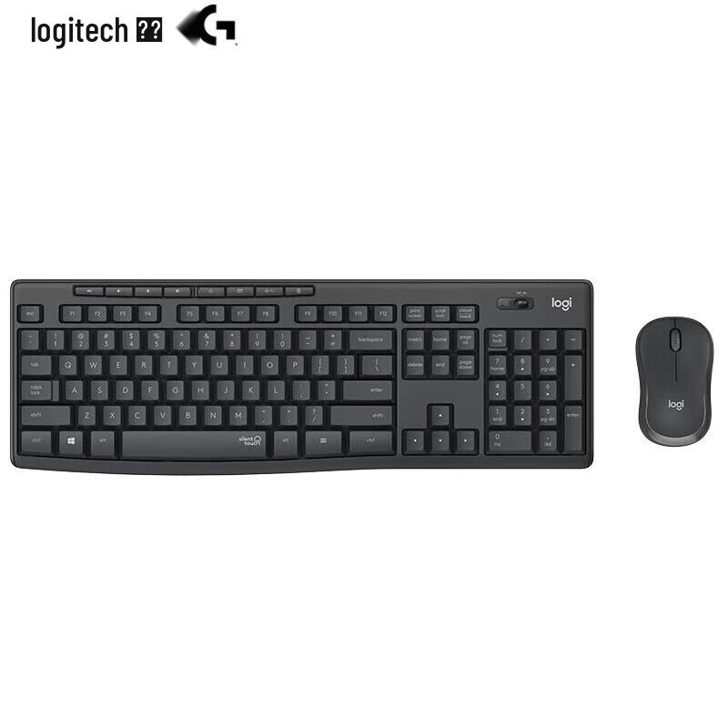 Logitech Беспроводной бесшумный комплект клавиатуры и мыши MK295