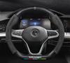 Чехол на руль Volkswagen Golf для моделей 2010-2023 гг.: Замша и Углеродное Волокно, Совместимо с R-Line и 8-м Поколением