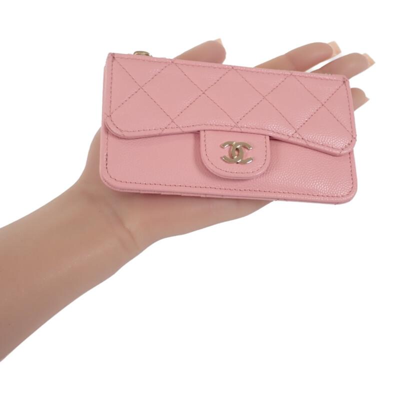 CHANEL  AP0374 Card Case pink Women