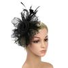 Flower Cocktail Wedding Feathers Hair Clip Alice Headband Clip Fascinator Hat Tea Party Headband