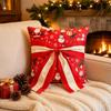 Snowflake Christmas Pillow Cover Exquisite Snowman Pillow Cover Throw Cushion Case  Bedroom