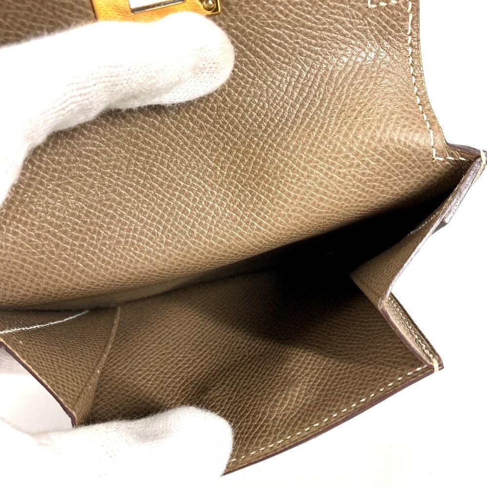 HERMES H logo Kelly Pocket Compact Compliment Wallet Coin Compartment coin purse