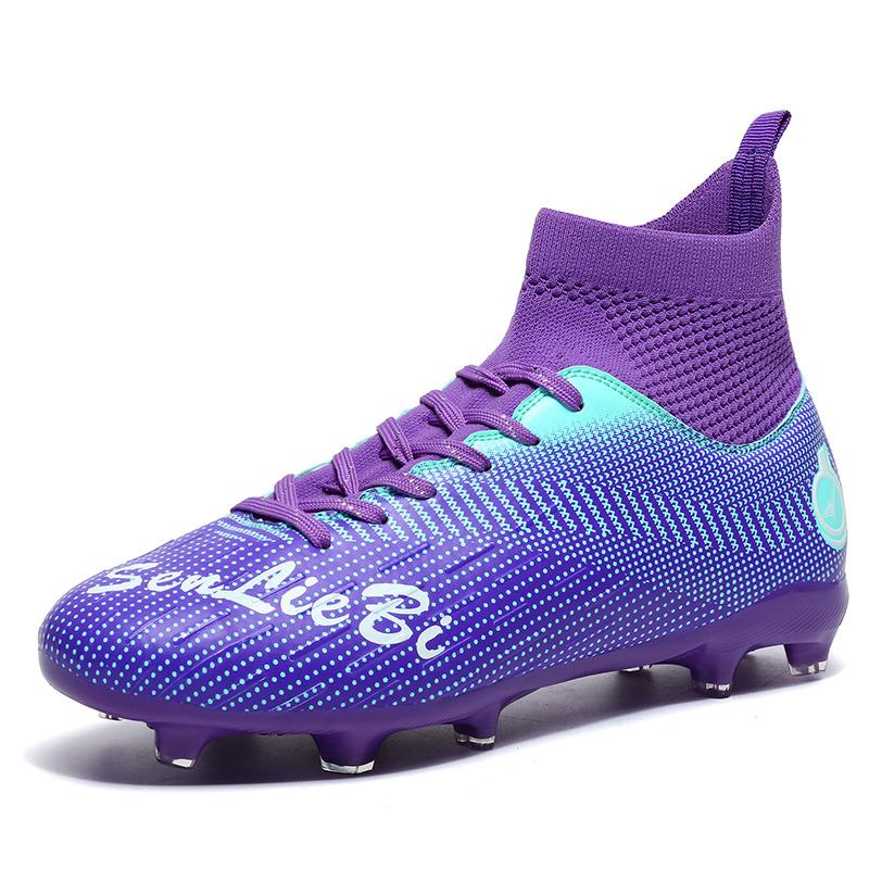 Футбольные бутсы Super Star Fashion Purple для мужчин, большой размер 46 AG, оригинальные профессиональные футбольные бутсы для мужчин и женщин, футзальные кроссовки для мужчин