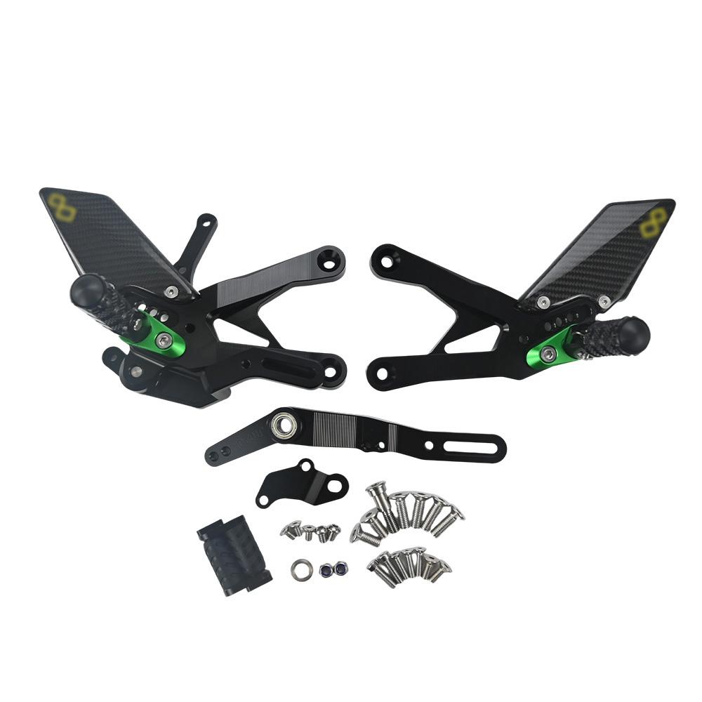 FOOTBOARDS For YAMAHA YZF-R1 2015-2024 Rear Sets Heighten Pedal Adjustable Rearsets FootPegs Shift Lever Brake Kit