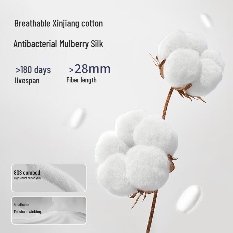 Nanjiren Мужские хлопковые боксеры-брифы премиум-класса с антибактериальным эффектом