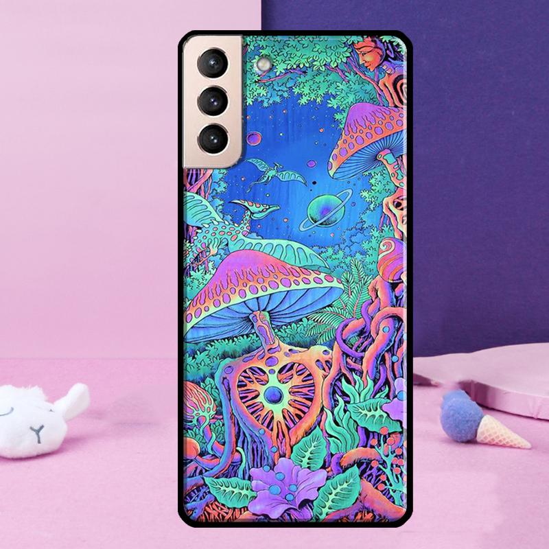 Психоделический чехол для телефона с изображением грибов для Samsung Galaxy S25 S24 Ultra S9 S10 S20 S21 S22 Plus S23 FE S24 FE