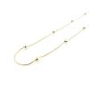 [D7303] - Gold Plated 'Dotted Drops' Necklace