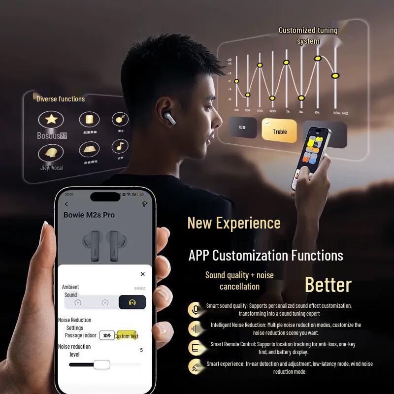 Baseus M2s Pro Active Noise Cancelling Bluetooth Earbuds