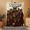 Custom Name Personalized North Sydney Bears Print Blanket, Home Decor, Bedroom, Sofa, Camping, Couch, Gifts for Birthday Christmas