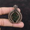 Moldavite Pendant Copper Wire Wrapped Pendants Gemstone Pendant Wire Wrapped Jewelry Handmade Pendant Moldavite Copper Jewelry Gift For Her