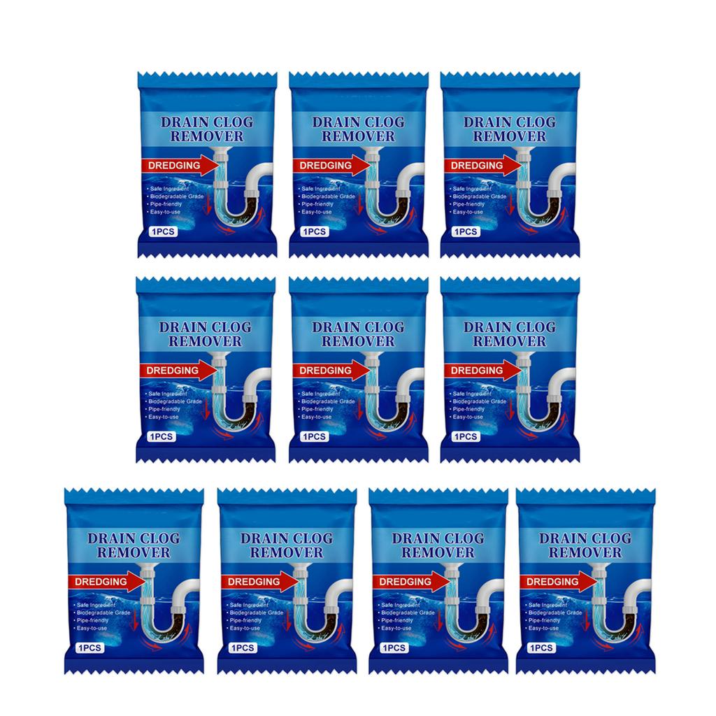 Fast Actings Drain Solution Sink Drain Powder Removes Grease Hair and Other Blockages with Ease for Home Restaurants