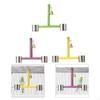With Bell Parrot Chewing Toys Easy To Install Parrot Feeding Cup Rack Parrot