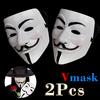 2pc Halloween Face Mask Fancy Dress? Anonymous Hacker V for Vendetta Game Master