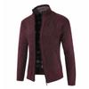 Autumn and Winter New Men's Stand-up Neck Cardigan Zipper Sweater Long-sleeved Men's Jacket