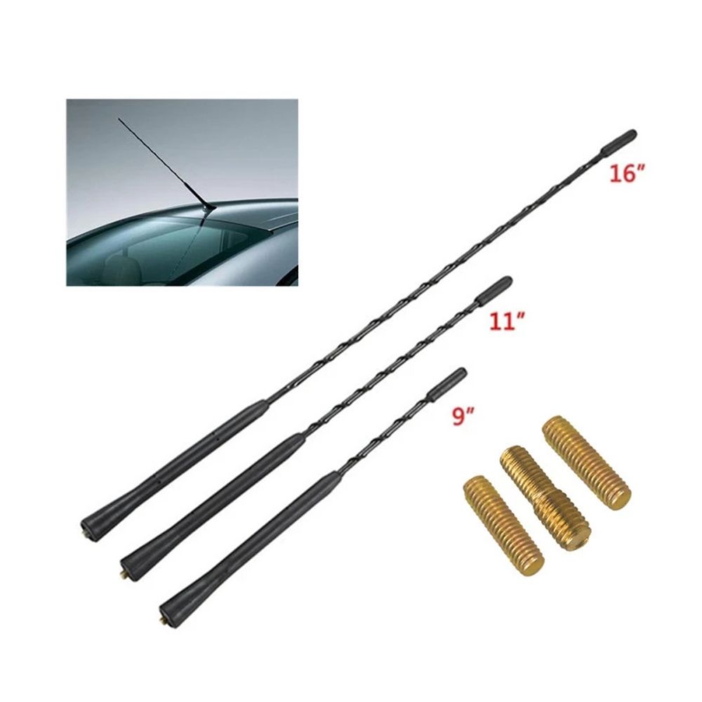 Amplified 9/11/16 Inch Anti-noise Car Roof Mast Whip Car Antenna Car Signal Antenna Car Aerials