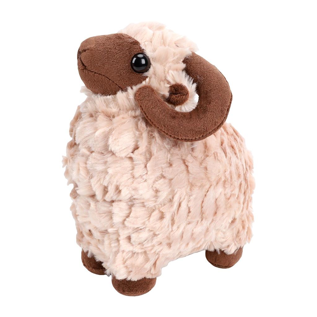 9.84in Sheep Plush Toy Soft PP Cotton Fluffy Sheep Plushie Bedroom Decor Birthday Gift for Kids