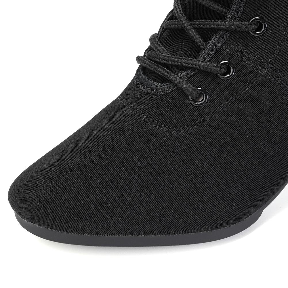 Женские ботильоны для бальных танцев с подошвой из ткани Оксфорд для тренировок и соревнований, современная танцевальная обувь