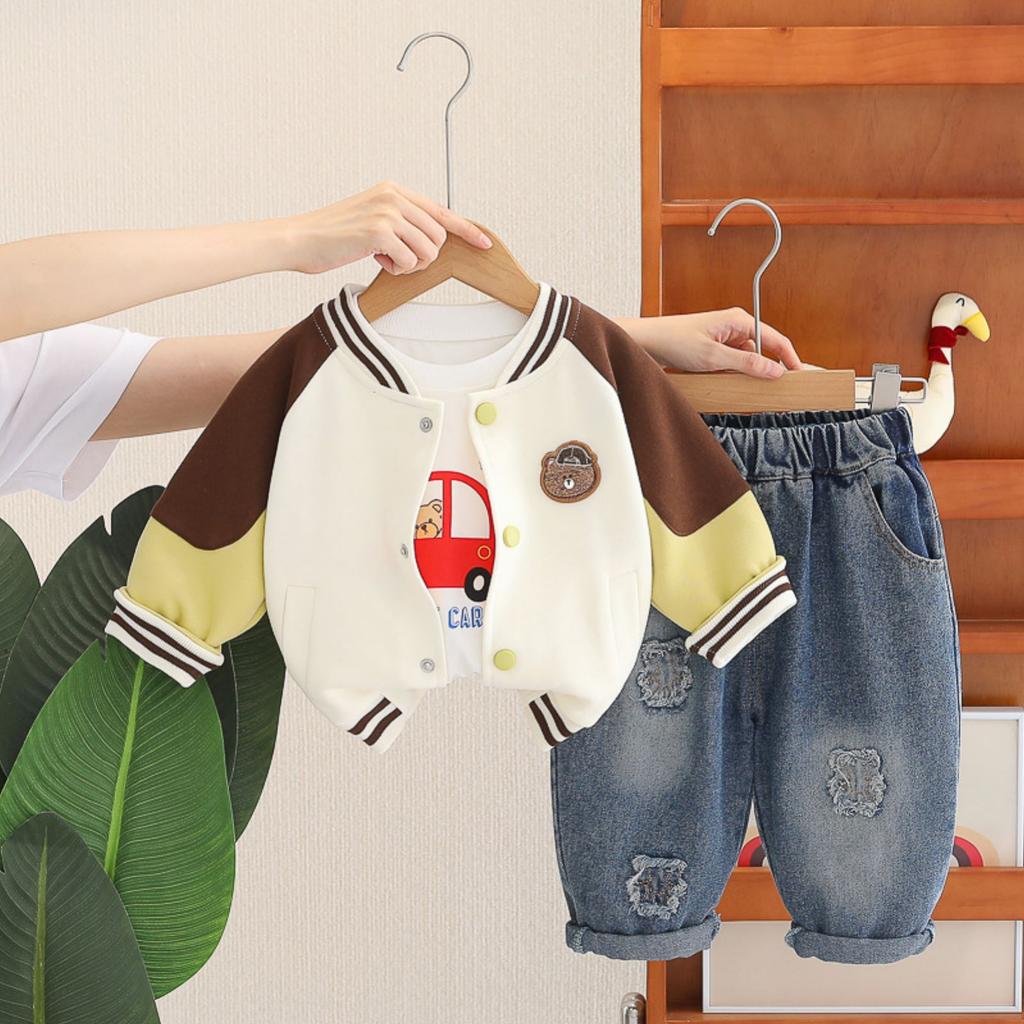 Детский повседневный комплект с длинным рукавом, удобные наряды для повседневной носки