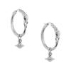 VIVIENNE WESTWOOD Латунные серьги унисекс, одиночные, винтажные серебряные 6203008Z-02P017