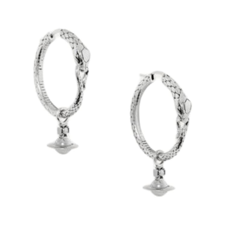 VIVIENNE WESTWOOD Латунные серьги унисекс, одиночные, винтажные серебряные 6203008Z-02P017