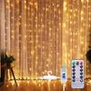 LED Curtain Lights Jewelry Lights Fairy Lights Illumination Curtains 3m*3m 300LED Bulbs USB Powered 8 Flashing Patterns Indoors Easy To Operate from a