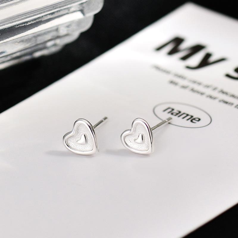 Серьги Temperament Love, маленькие мини-серьги в форме персикового сердца, простые повседневные серьги-гвоздики, универсальные