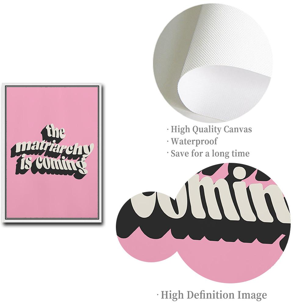 Феминистский художественный принт, типография, красочный постер, яркий декор для спальни, консервативный декор комнаты, настенная живопись на холсте, подарки для нее