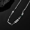 Titanium Steel Mobius Spliced Broken Silver Necklace for Men, Simple and High-End Feel, Versatile and Non-Fading, Autumn and Winter Sweater Chain