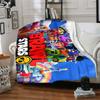 Brawl Stars Blanket Durable Comfort Suitable for Office Chair Bedding Sofa for All Occasions Playful Design Gifts For Family Or Friends