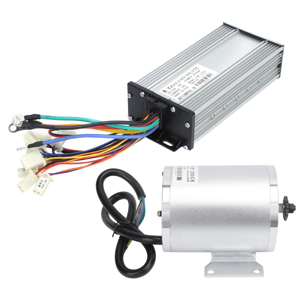 48V 2000W 34A DC Бесколлекторный контроллер двигателя Комплект для переоборудования с зарядным устройством