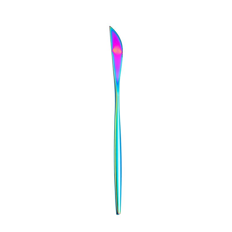 Столовая посуда Rainbow Silverware Набор столовых приборов из нержавеющей стали 304 Вилка Ложка Нож Роскошные столовые приборы Домашний кухонный обеденный сервиз Прямая поставка