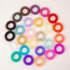 Korean Style Elastic Hair Bands: 40 Transparent Colors, Soft & Seamless Hair Accessories