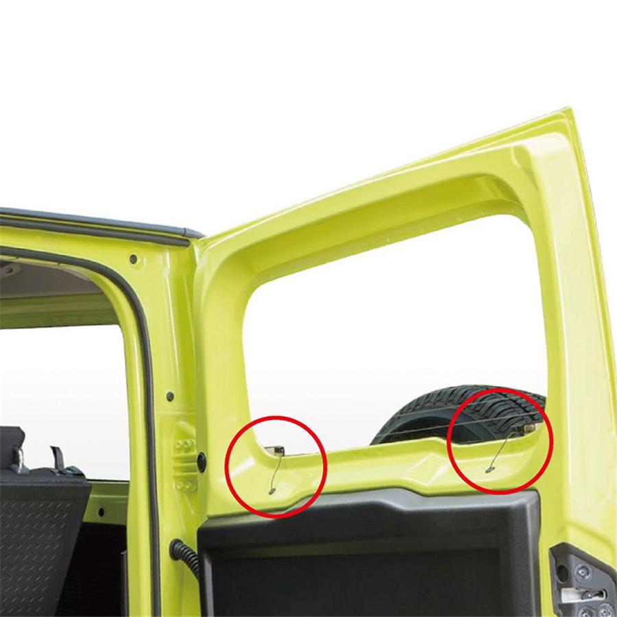 2*Защитная крышка нагревательной нити заднего стекла для Suzuki Jimny 2019 2020 Черный