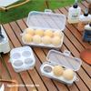 Ударопрочный прозрачный контейнер для яиц с крышкой, портативный органайзер для кемпинга для кухонного хранения, пикника, герметичный отсек, регулируемые перегородки