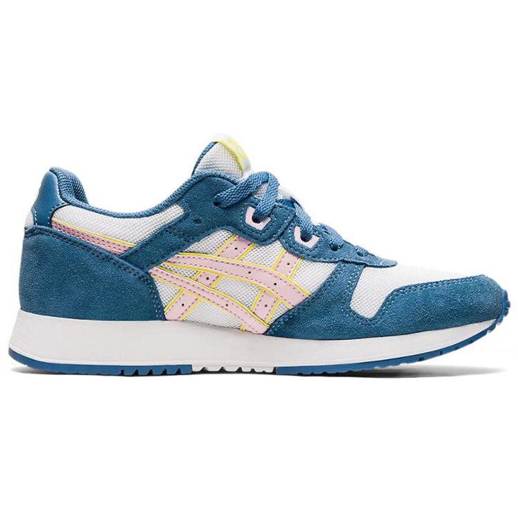 Asics Lyte Classic Джинсовая ткань Спортивные Удобные Низкие Кроссовки для Повседневной Носки Женские Кроссовки Синий Белый 1202A112-101