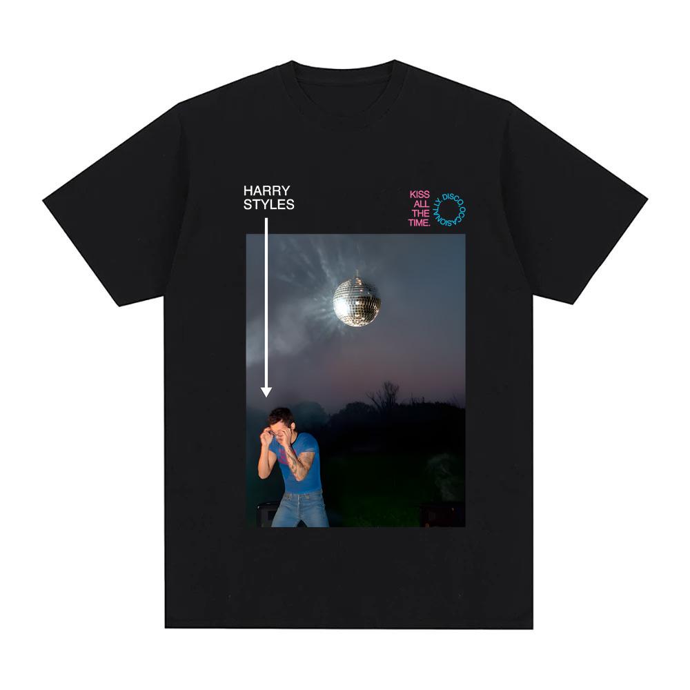 2026 New Album Kiss All The Time Tshirt Singer HarryStyle Graphic Printing Hip Hop 100Cotton Teeshirt Unisex HighQuality Tops