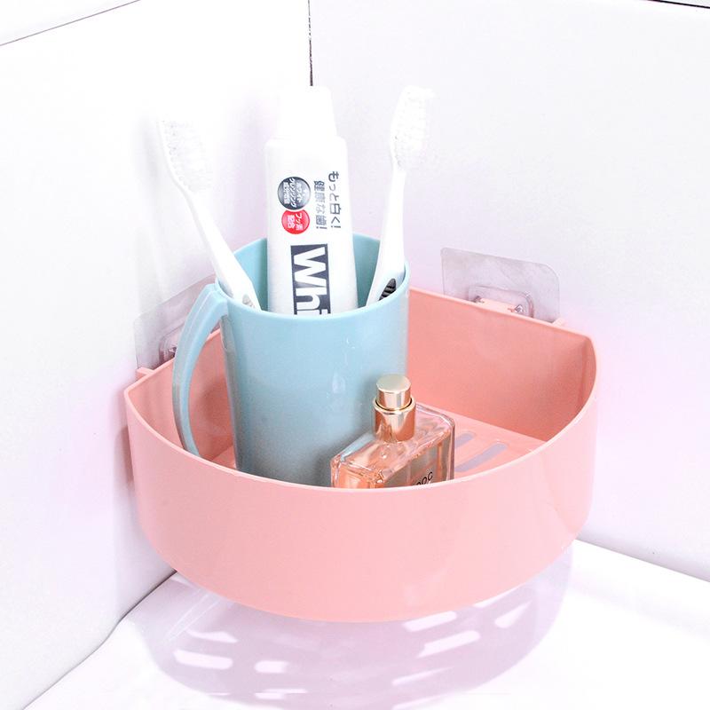 Настенная полка для ванной комнаты Без сверления, присоска без следов, полка для хранения туалетных принадлежностей, туалет, полка для хранения в туалете