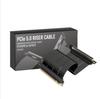 LINKUP AVA5 PCIE удлинительный кабель Совместим с видеокартами RTX5090 RX9070 x16 Скорость Совместим с PCIe Правый угол Черный Длина 15 см - 5.0 и 128 ГБ/с